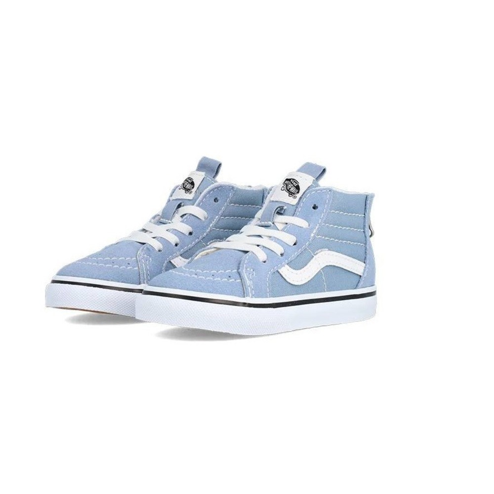 NWT Vans SK8-Hi Zip Skate Sneakers Shoes Boys 5 Theory‎ Dusty Blue VN0A4BV1DSB